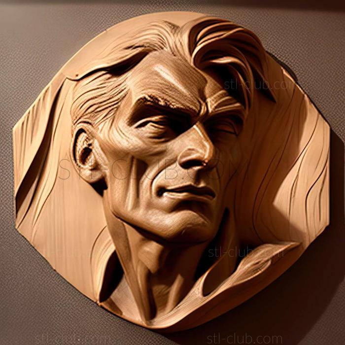 3D model Willem de Kooning American artist (STL)